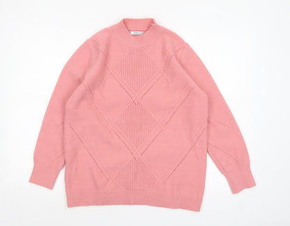 Womens UK Size M Damart Pink Pullover Jumper