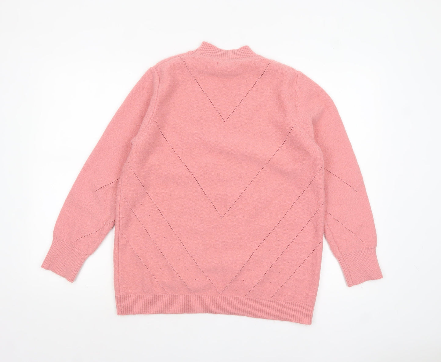 Womens UK Size M Damart Pink Pullover Jumper