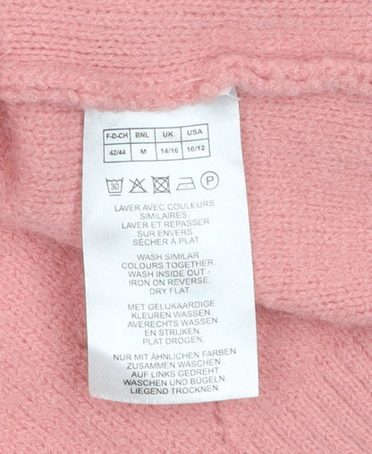 Womens UK Size M Damart Pink Pullover Jumper