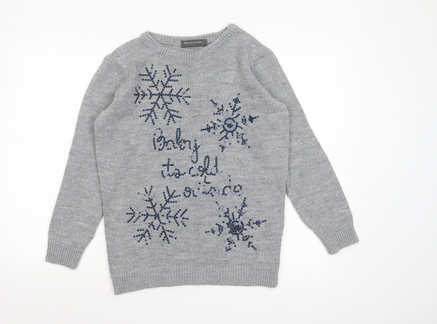 Womens UK Size S Blooming Marvellous Grey Pullover Jumper