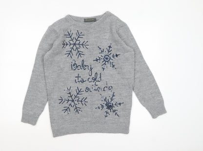 Womens UK Size S Blooming Marvellous Grey Pullover Jumper
