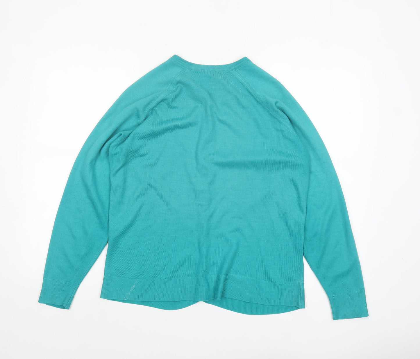 Womens UK Size 16 Canda Green Cardigan Jumper