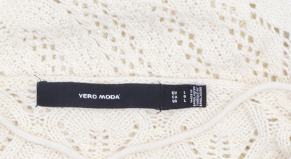 Womens UK Size 12 VERO MODA Ivory Pullover Jumper