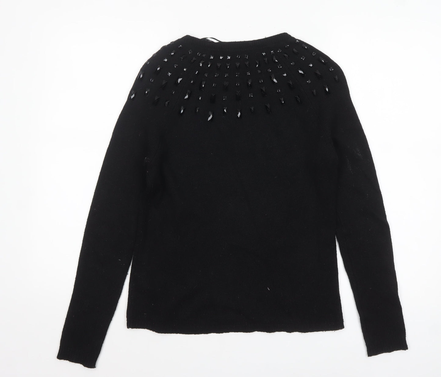 Womens UK Size 10 Marks and Spencer Black Pullover Jumper