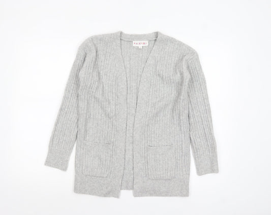 Womens UK Size L Pink Republic Grey Cardigan Jumper