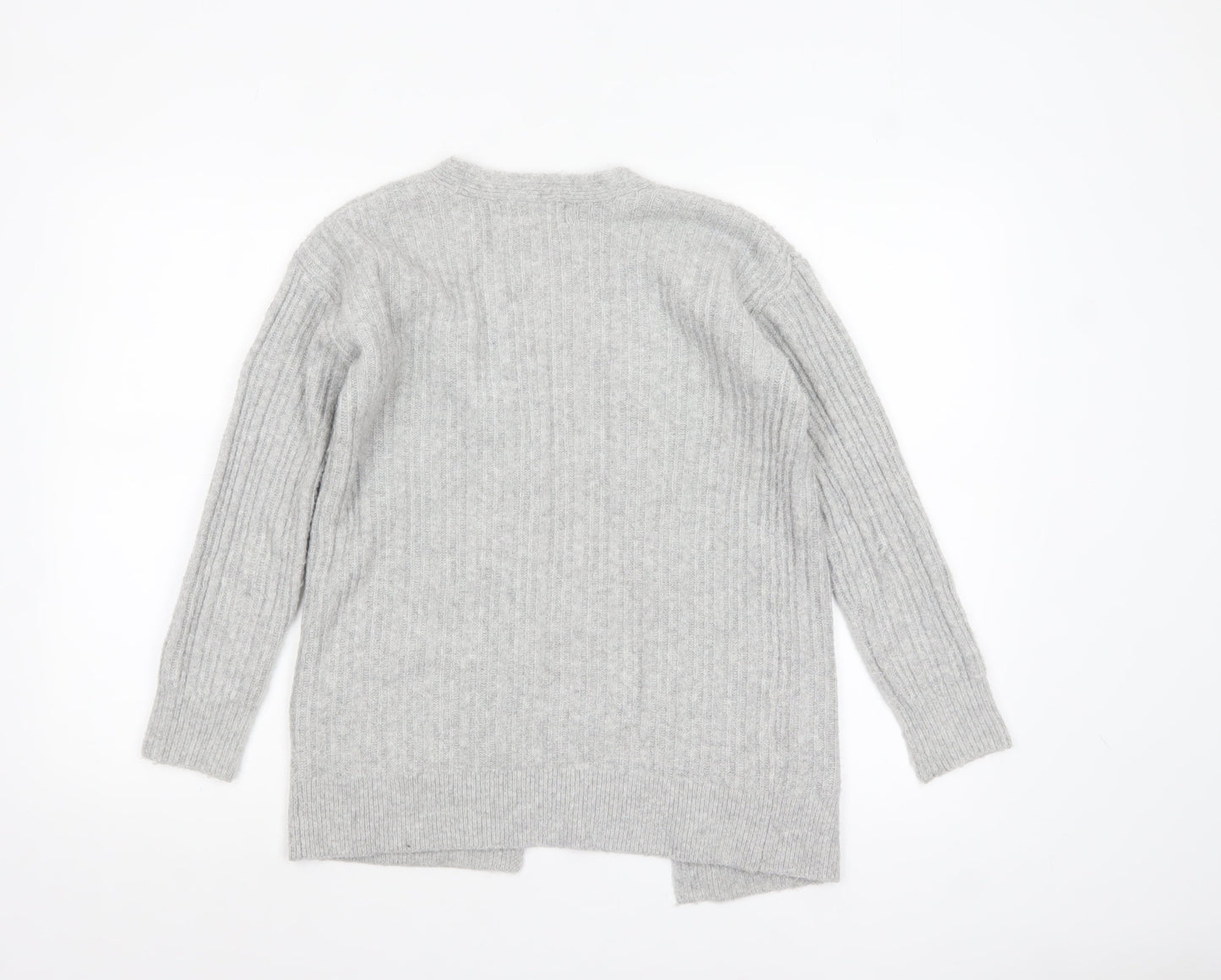 Womens UK Size L Pink Republic Grey Cardigan Jumper
