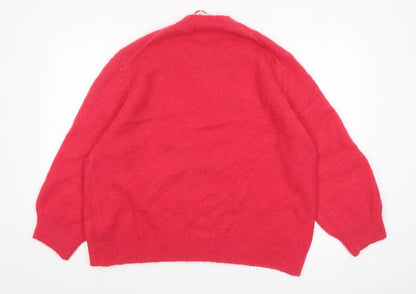 Womens UK Size S Primark Pink Pullover Jumper
