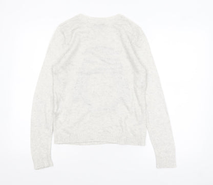 Womens UK Size S FOREVER 21 Grey Pullover Jumper