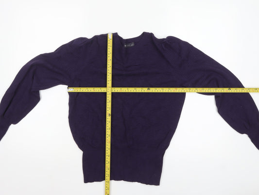 Womens UK Size M Marks and Spencer Purple Pullover Jumper