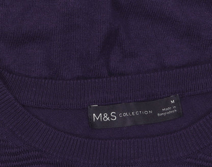 Womens UK Size M Marks and Spencer Purple Pullover Jumper