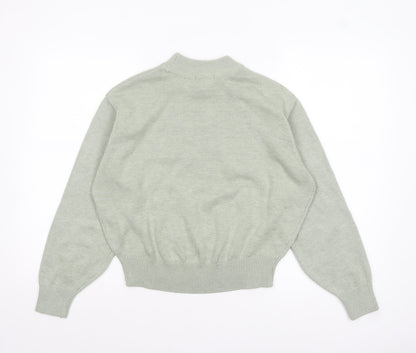 Womens UK Size XS H&M Green Pullover Jumper