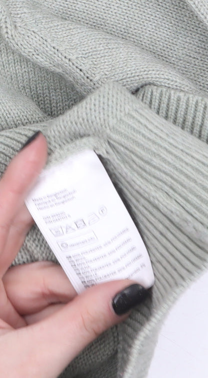 Womens UK Size XS H&M Green Pullover Jumper