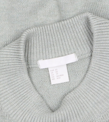 Womens UK Size XS H&M Green Pullover Jumper