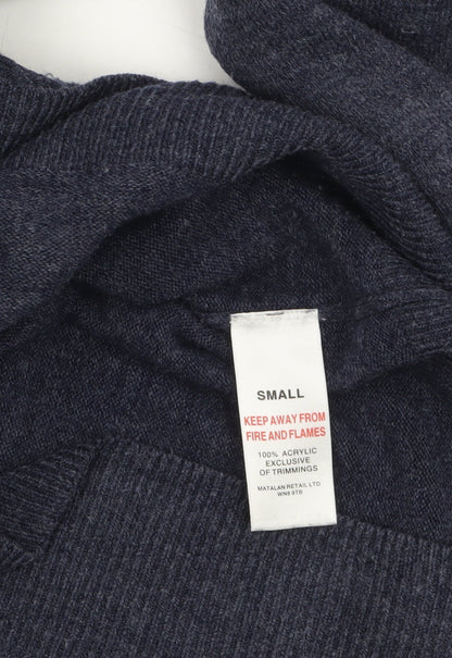 Mens UK Size S Easy Blue Pullover Jumper