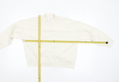 Womens UK Size S Mango Ivory Pullover Jumper
