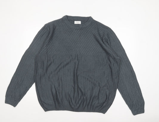 Mens UK Size XL Easy Grey Pullover Jumper
