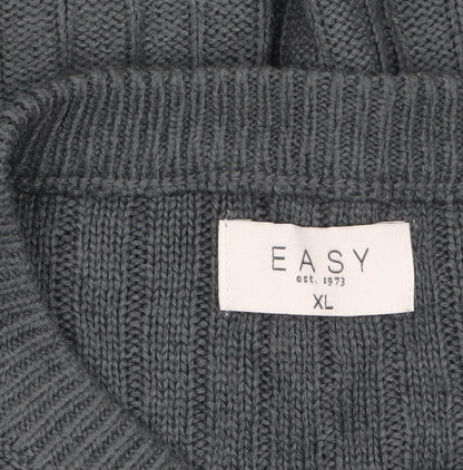 Mens UK Size XL Easy Grey Pullover Jumper