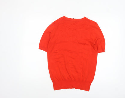 Womens UK Size 12 Zara Red Pullover Jumper
