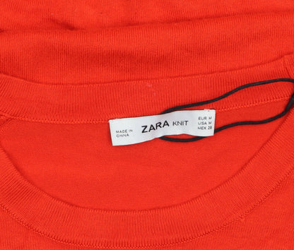 Womens UK Size 12 Zara Red Pullover Jumper