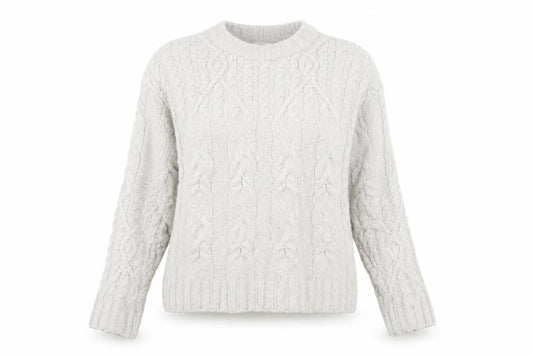 Womens UK Size XS Weekday Ivory Pullover Jumper