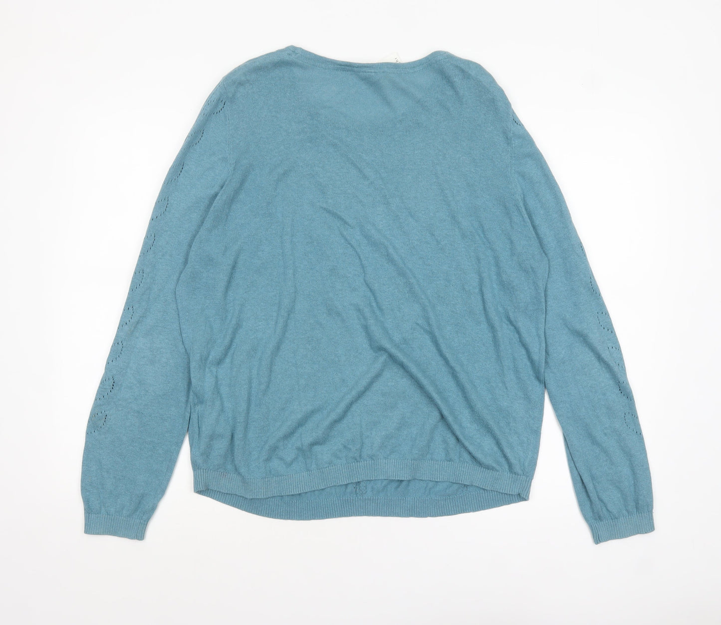Womens UK Size 18 Thought Blue Pullover Jumper