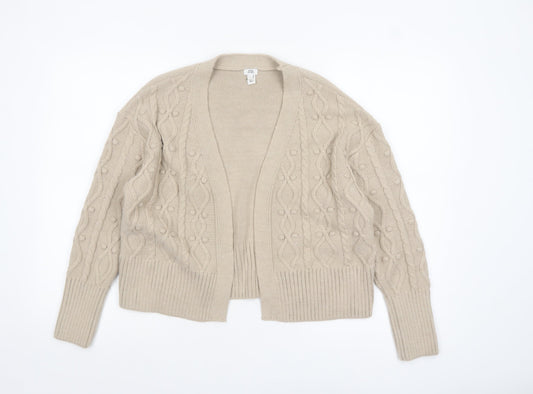 Womens UK Size S River Island Beige Cardigan Jumper
