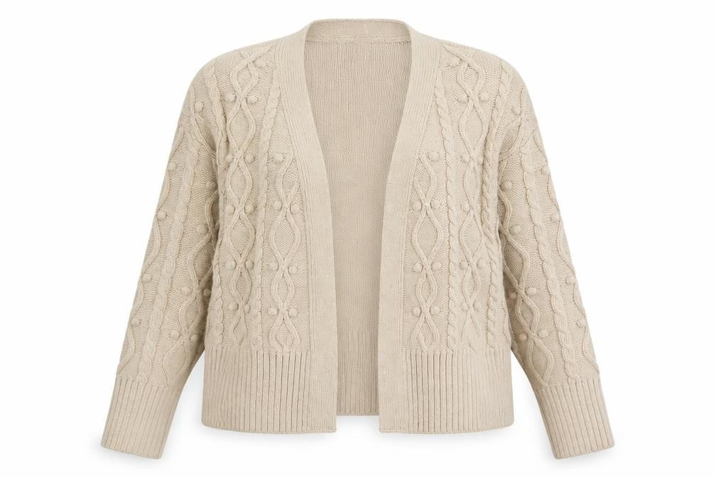 Womens UK Size S River Island Beige Cardigan Jumper