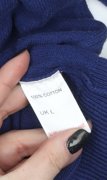 Mens UK Size L Hutson Harbour Blue Pullover Jumper