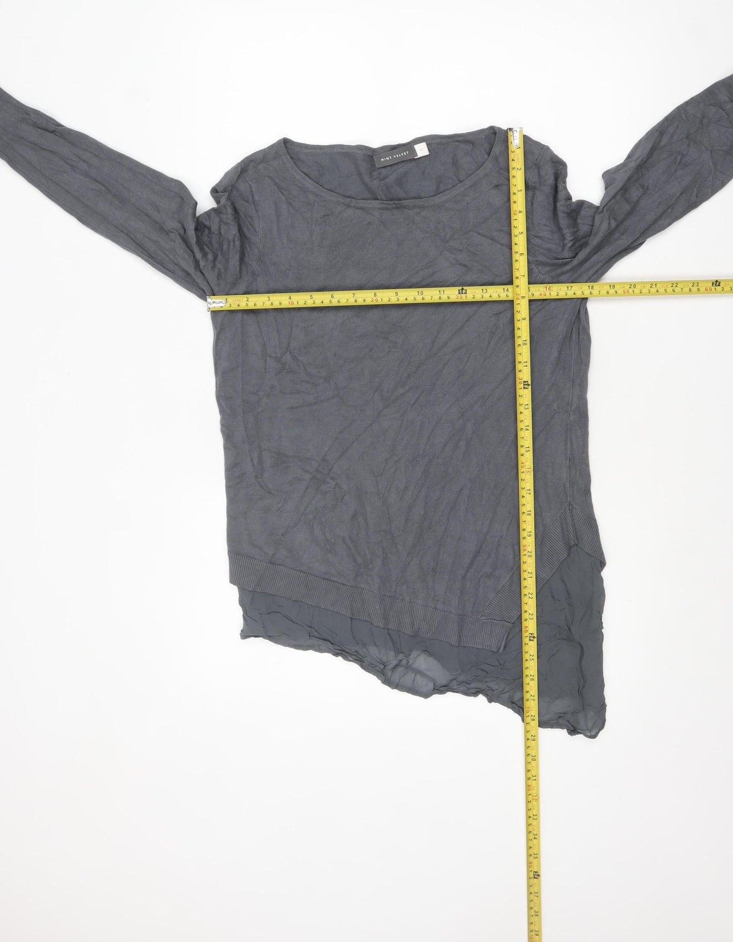 Womens UK Size 12 Mint Velvet Grey Pullover Jumper