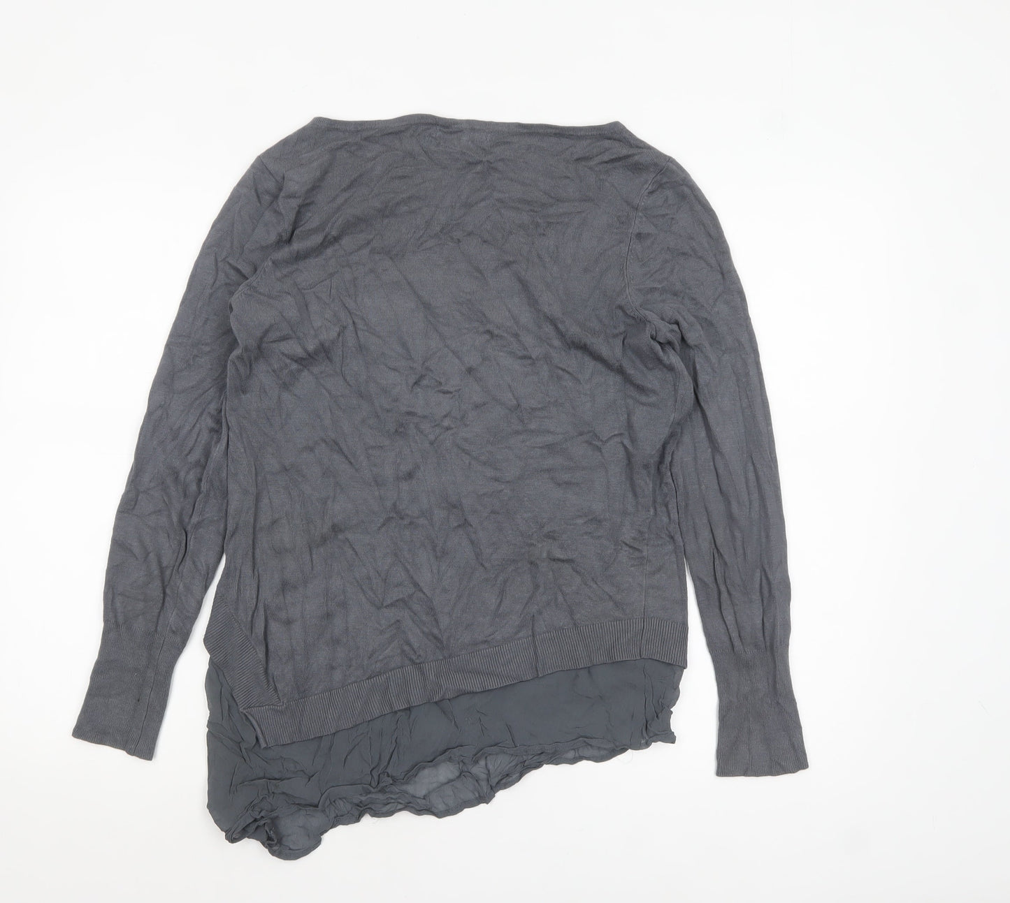Womens UK Size 12 Mint Velvet Grey Pullover Jumper