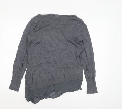 Womens UK Size 12 Mint Velvet Grey Pullover Jumper