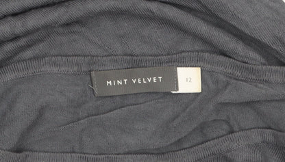 Womens UK Size 12 Mint Velvet Grey Pullover Jumper