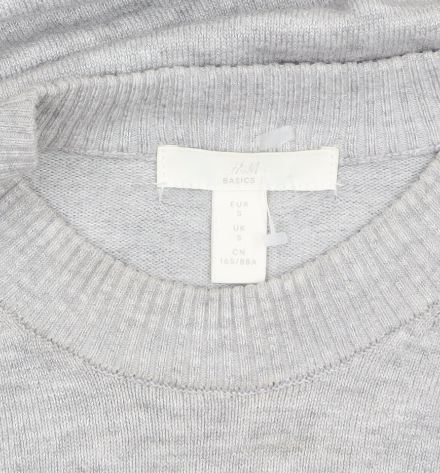 Womens UK Size S H&M Grey Pullover Jumper