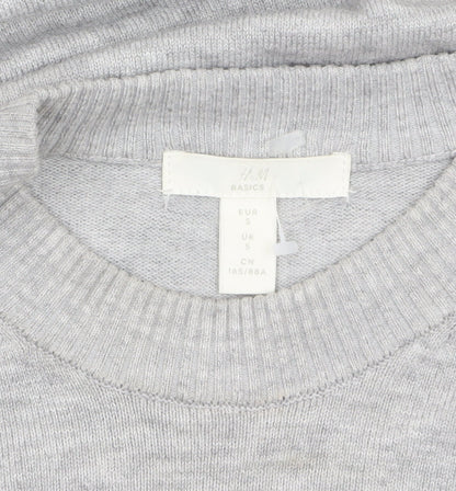 Womens UK Size S H&M Grey Pullover Jumper
