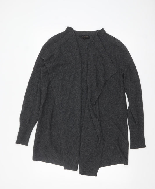 Womens UK Size S Jaeger Grey Cardigan Jumper
