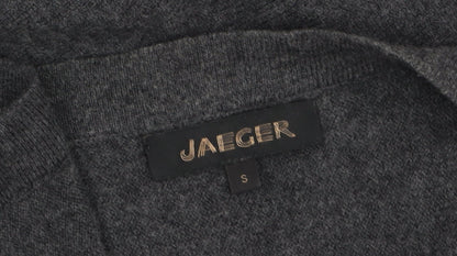 Womens UK Size S Jaeger Grey Cardigan Jumper