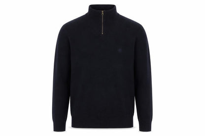 Mens UK Size M Fat Face Blue 1/4 Zip Jumper