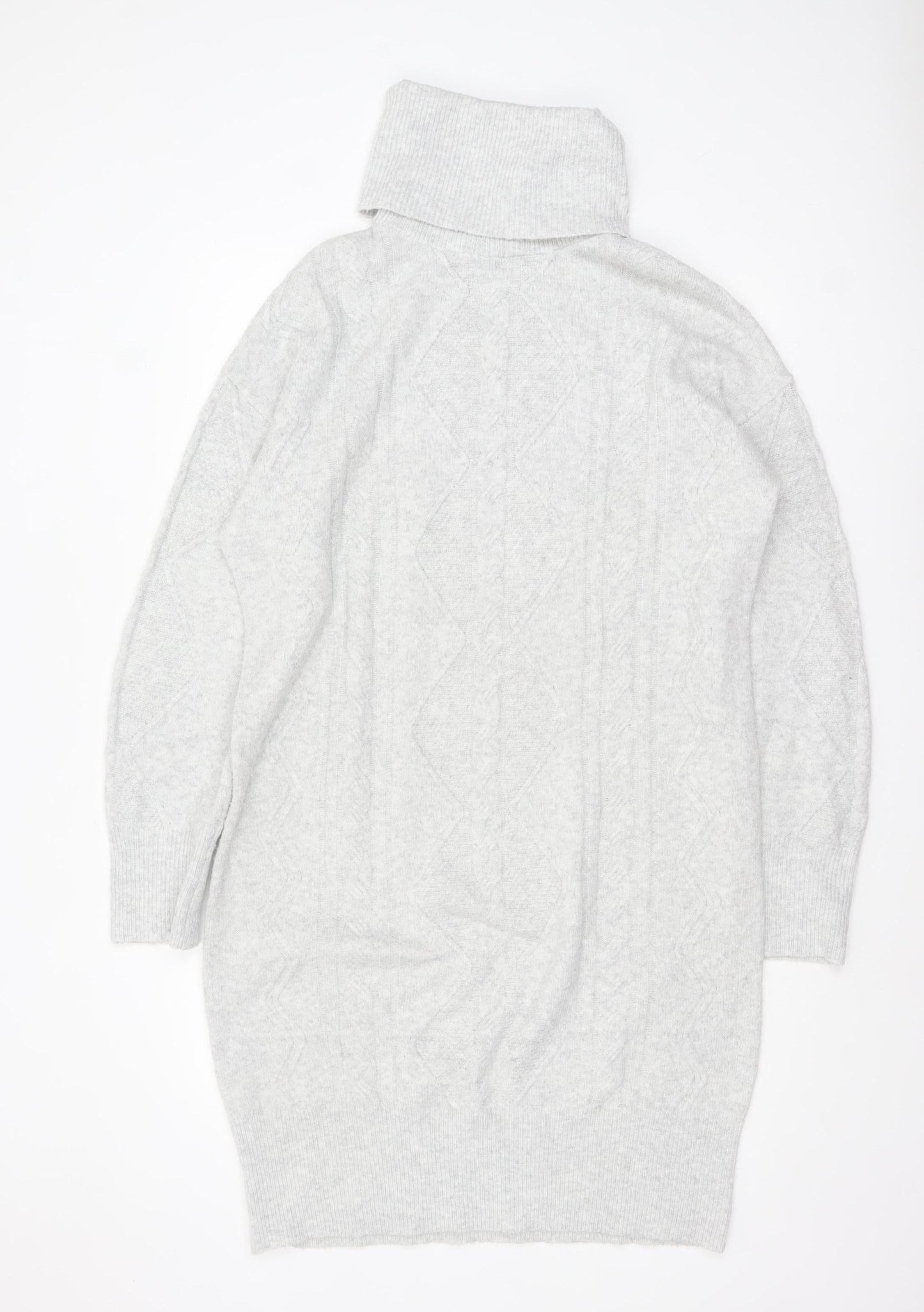 Womens UK Size M F&F Grey Pullover Jumper