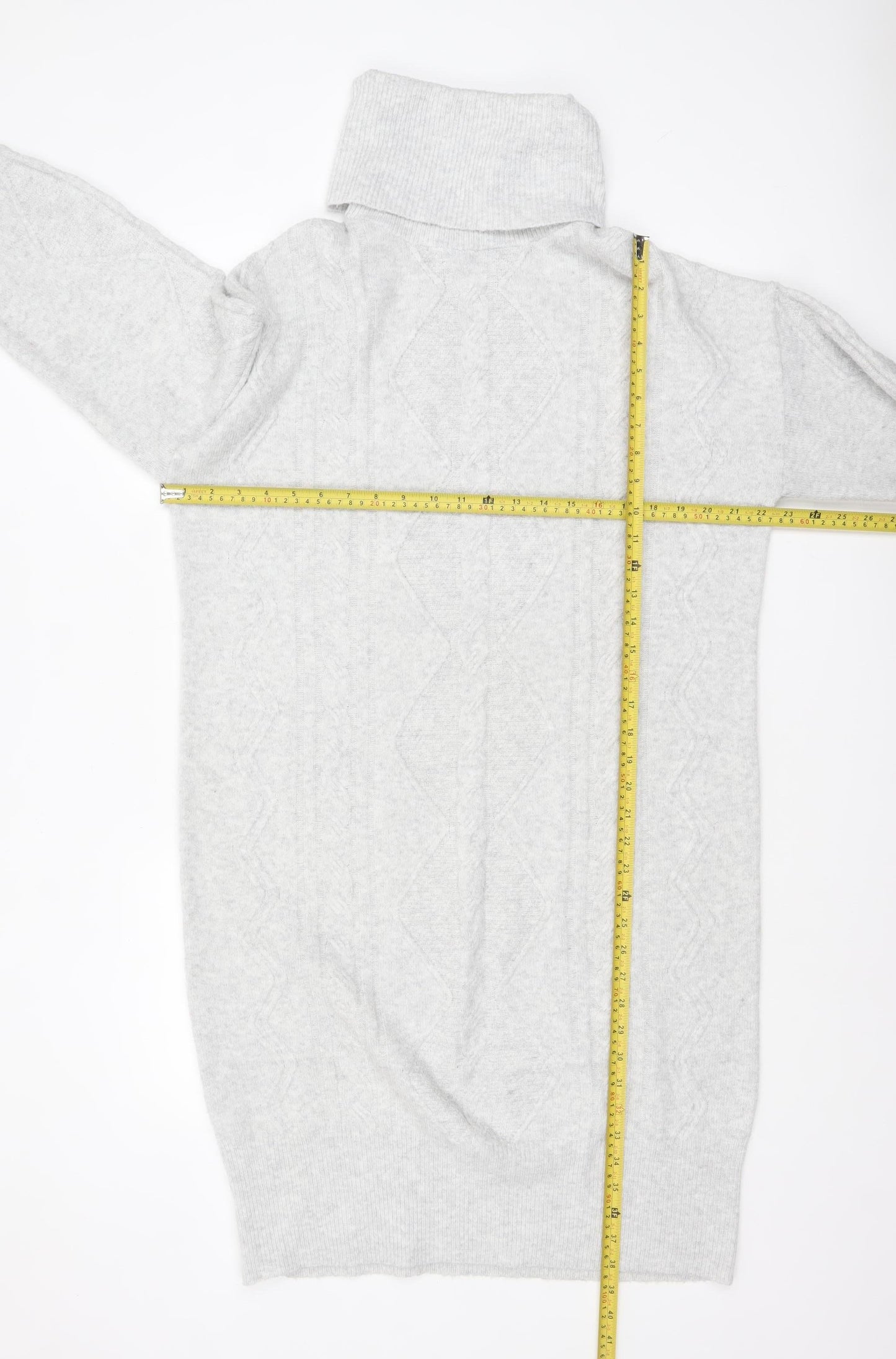 Womens UK Size M F&F Grey Pullover Jumper