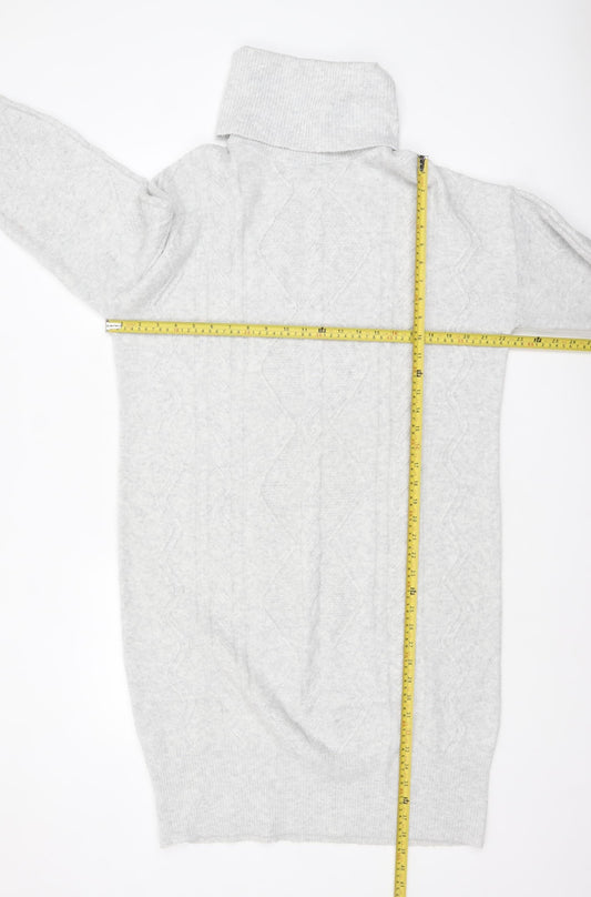 Womens UK Size M F&F Grey Pullover Jumper