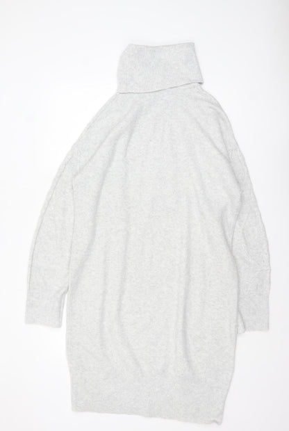 Womens UK Size M F&F Grey Pullover Jumper