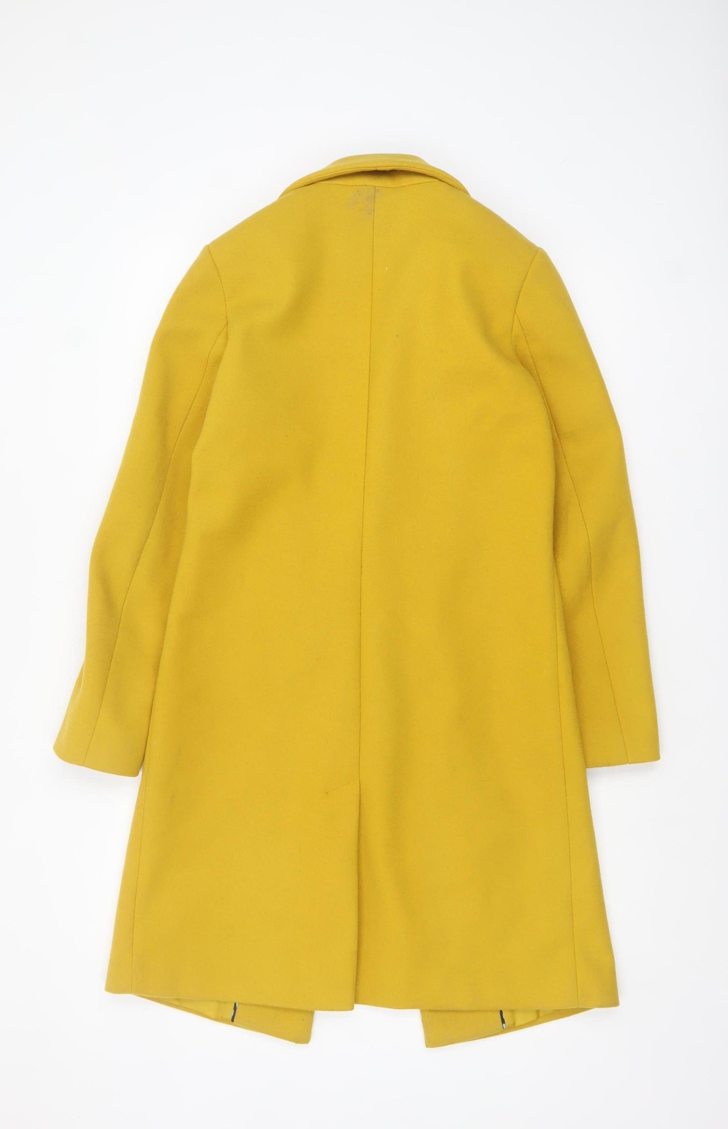 Womens UK Size 8 George Yellow Overcoat