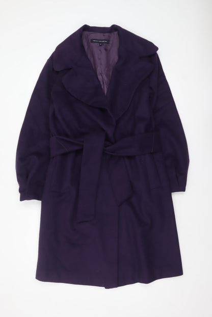 Womens UK Size 10 French Connection Purple Trench Coat