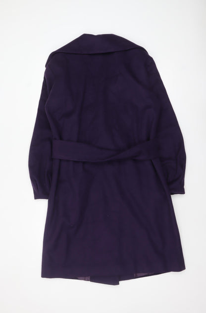 Womens UK Size 10 French Connection Purple Trench Coat