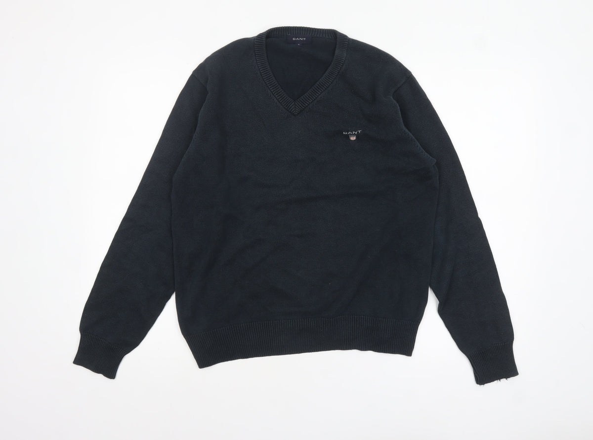 Mens UK Size S GANT Black Pullover Jumper