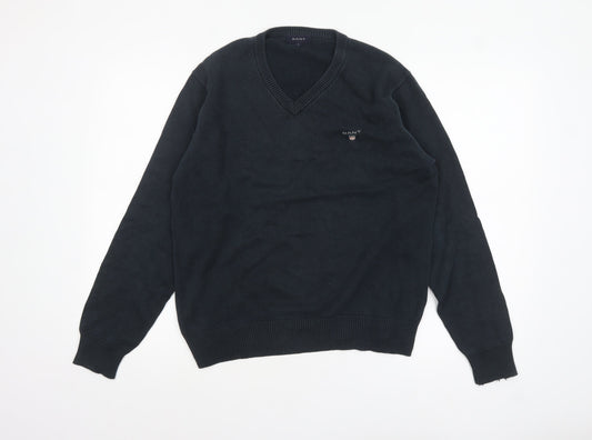 Mens UK Size S GANT Black Pullover Jumper