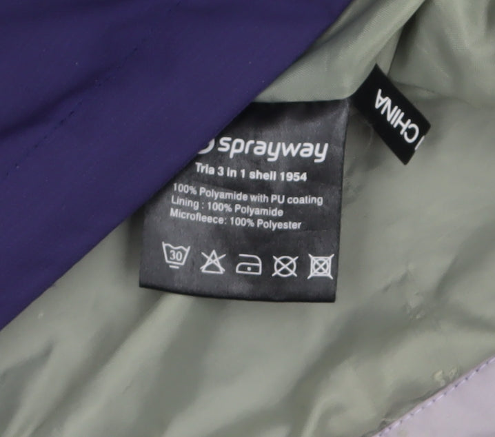 Womens UK Size 14 Sprayway Purple 3-in-1 Jacket