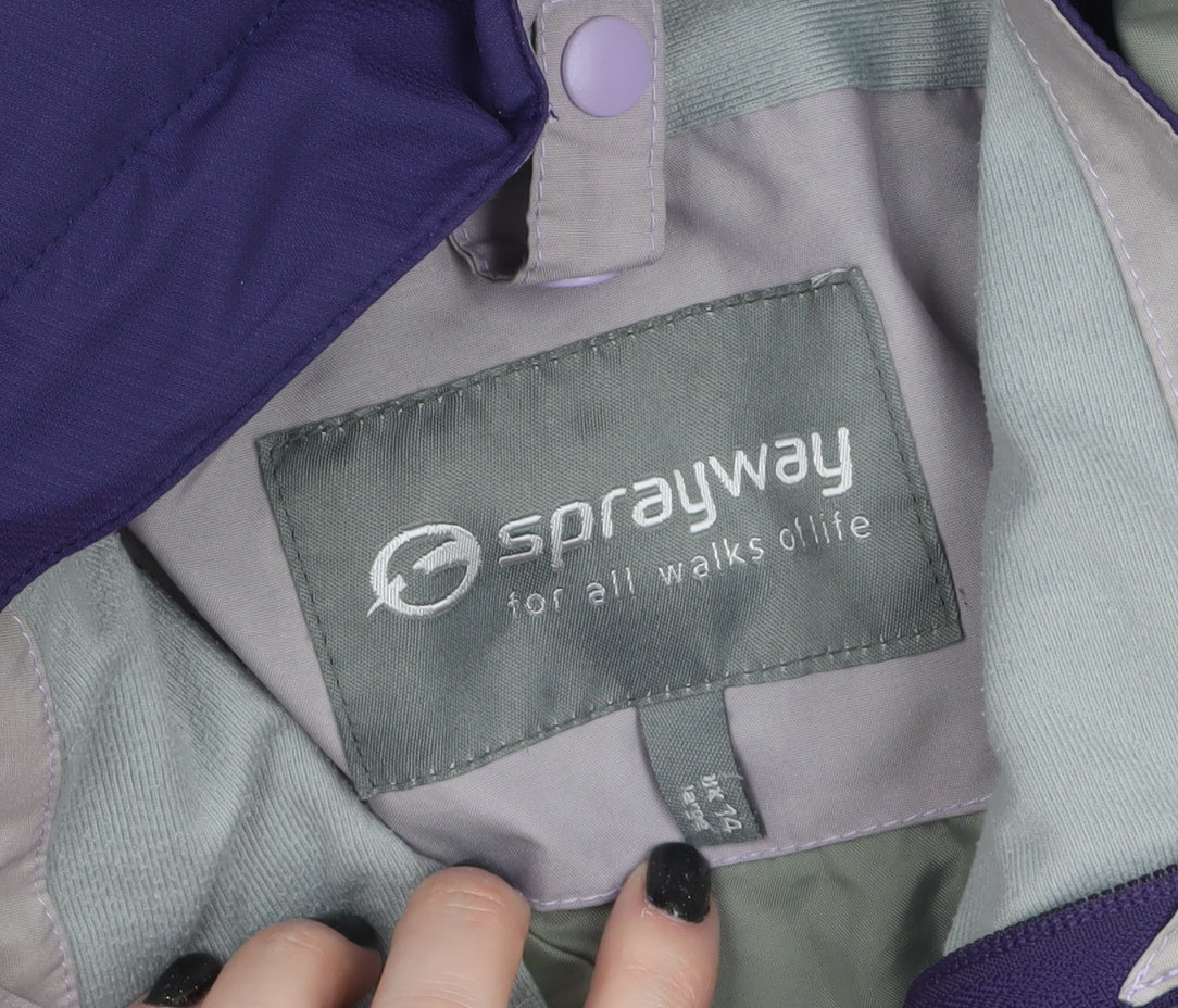 Womens UK Size 14 Sprayway Purple 3-in-1 Jacket