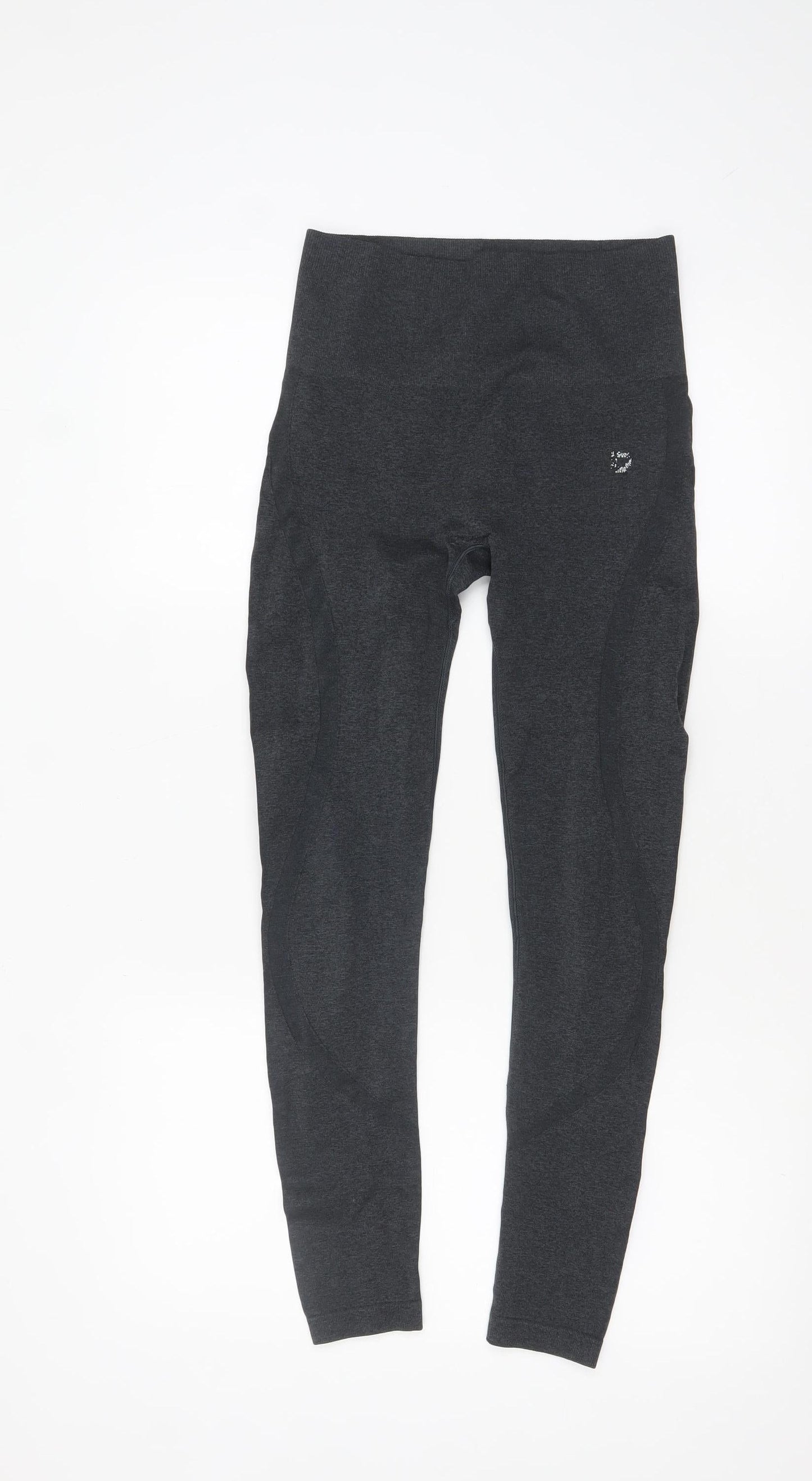 Womens UK Size S BLU Slim Fit Leggings Black Leggings