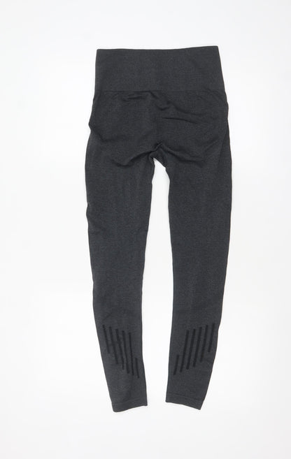 Womens UK Size S BLU Slim Fit Leggings Black Leggings